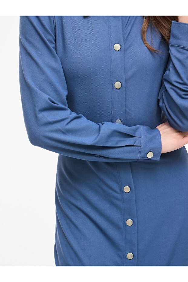 Rochie maxi VICHANIA cu mânecă lungă - 7
