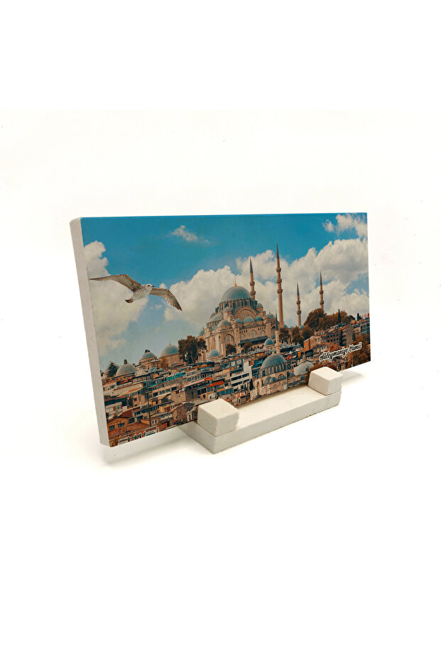 طاولة مكتبية من الحجر المطبوع عليها مسجد سليماني 10x20 DRT-55