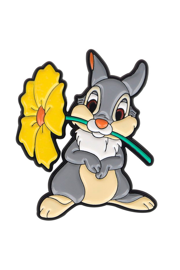 2 Cute Deer Enamel Pin Cartoon Rabbit Brooch For Coat Women's Brooches Fashion Lapel Badges Jewelry.