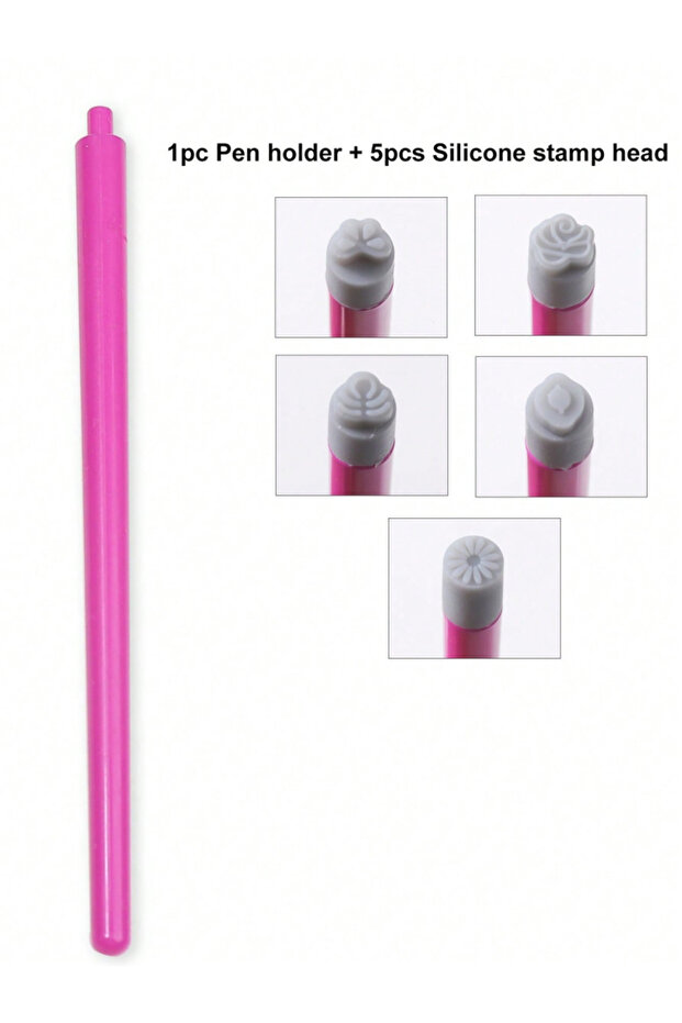 1 add 5 5/10Pcs Set Nail Art Stamp Pen DIY Floral Butterfly Nail Graffiti Nail Dotting Tools Polishi