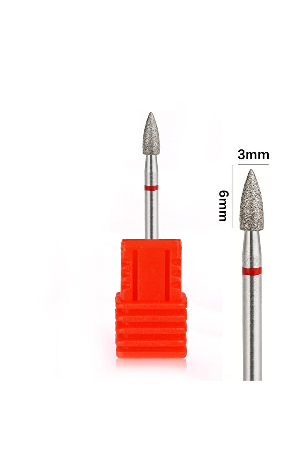 G0306D-F 1pc Cone Diamond Burr Nail Drill Bits Rotary Russian Cuticle Bit Electric Manicure Drill To
