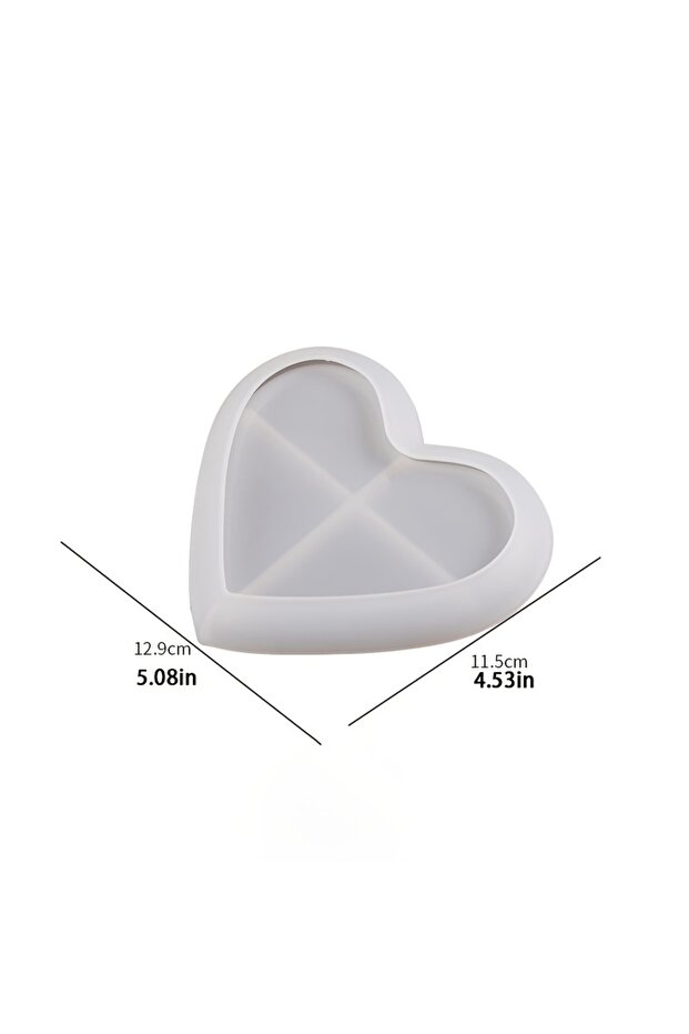 Heart Shaped Heart Shaped Silicone Mould | Jewellery Storage Dish Making Tools, Table Decoration Mou