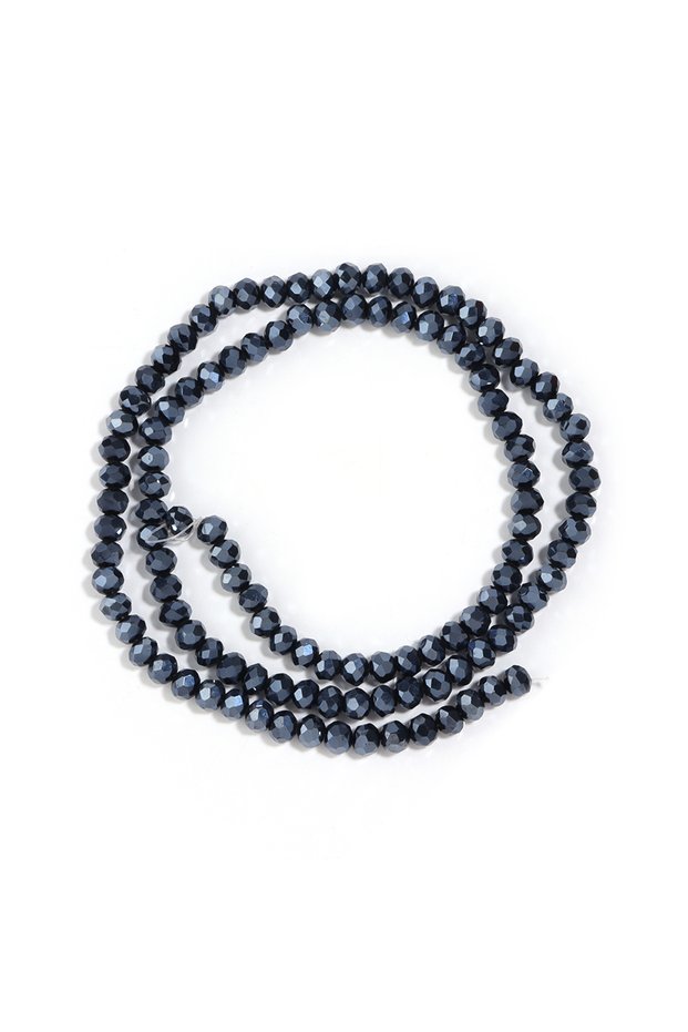 4mm 1strand Hematite Stone Beads Faceted Crystal Beads Loose Spacer Beads For Jewelry Making DIY Fas