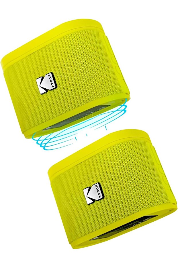 SOUNDBRIX Magnetic Stackable Bluetooth Speaker - Water Resistant - 5H Playtime - Yellow