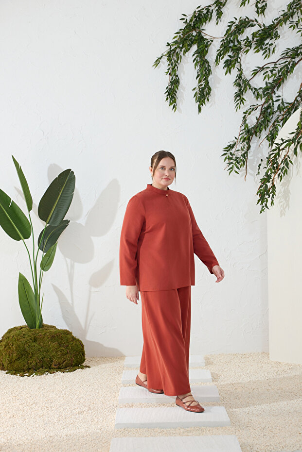 Tile Pleated Trouser Skirt