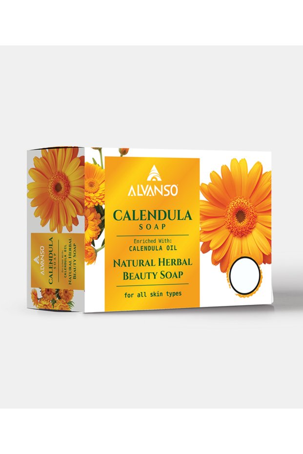 صابون زيت الآذريون من ألفانسو CALENDULA OIL SOAP 150G