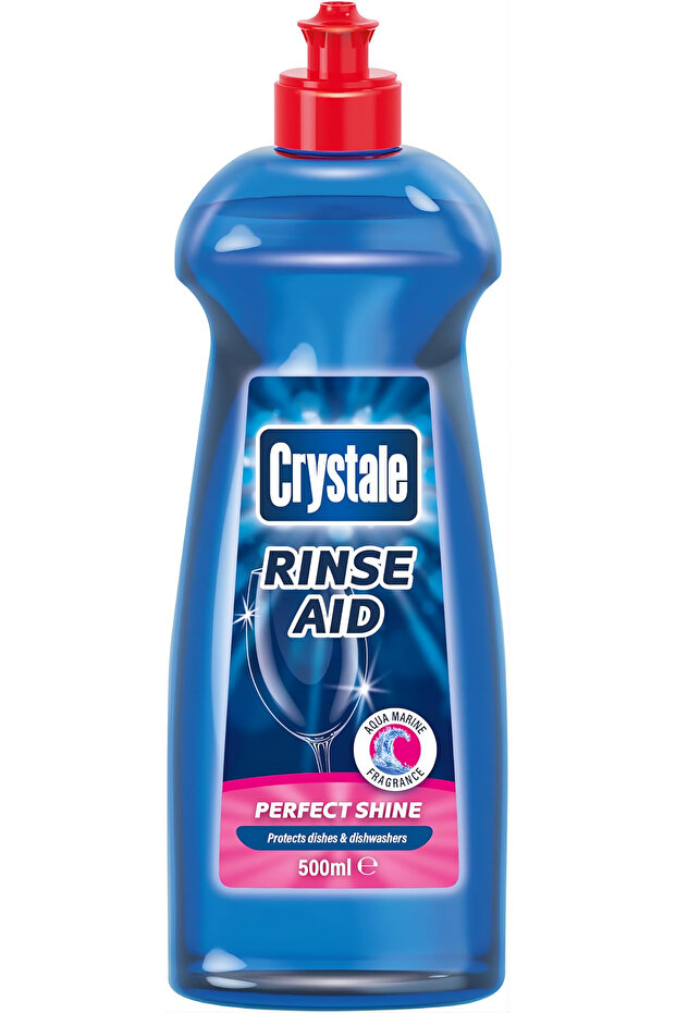Total Action Dishwasher Rinse Aid - Streak Free Formula - 500 ML Suitable for All Dishwashers