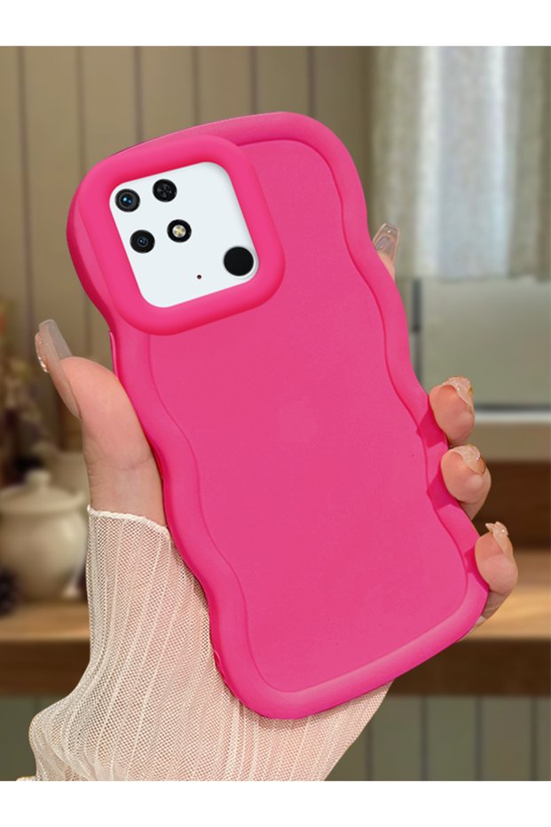 Redmi 10C Compatible Simple Red Silicone Phone Case Shockproof