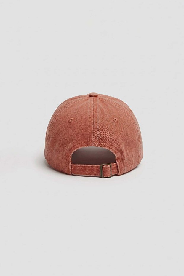 Unisex Basic Washable Baseball Cap Orange - 3