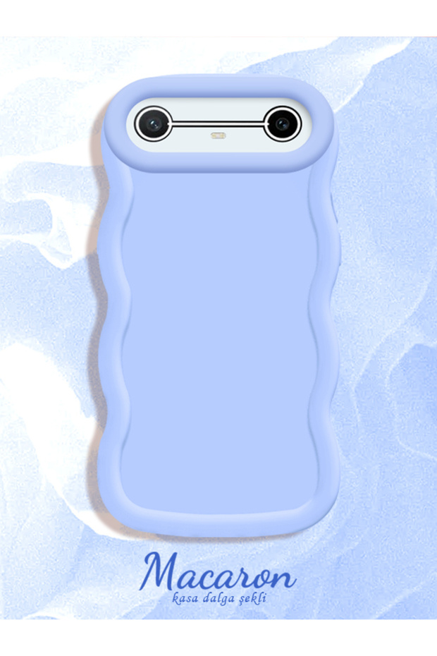 Simple Blue Silicone Phone Case Compatible with Tecno Spark Slim Shockproof