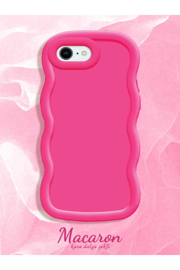 Simple Red Silicone Phone Case Compatible with iPhone Se 2022 Shockproof