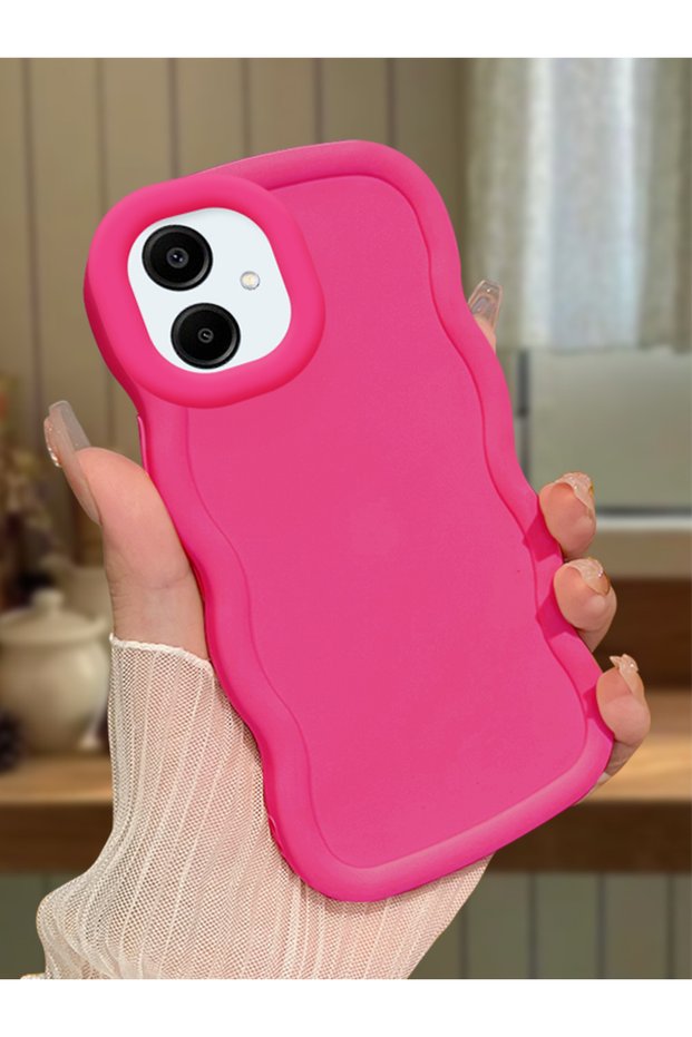Samsung Galaxy A06 Compatible Shockproof Simple Red Silicone Phone Case