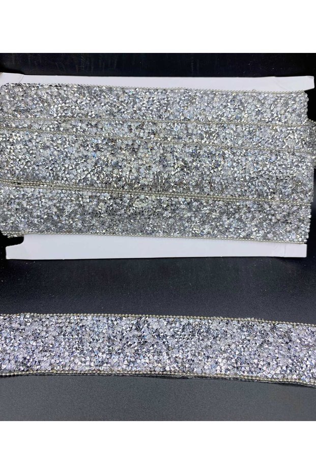 3 cm Silver Stripe Stone 1 Meter - Decorative Stripe Stone