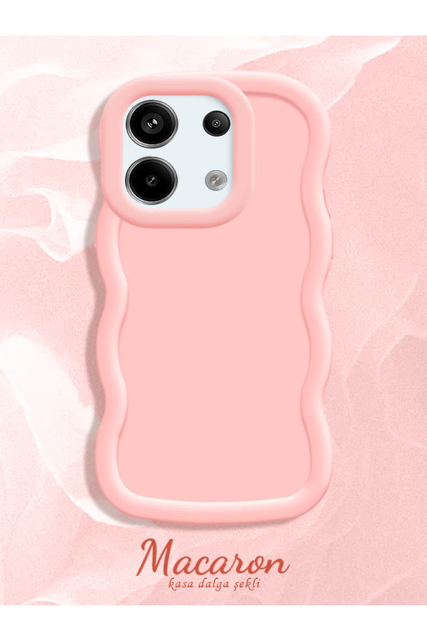 Shockproof Simple Pink Silicone Phone Case Compatible with Poco X6 5g