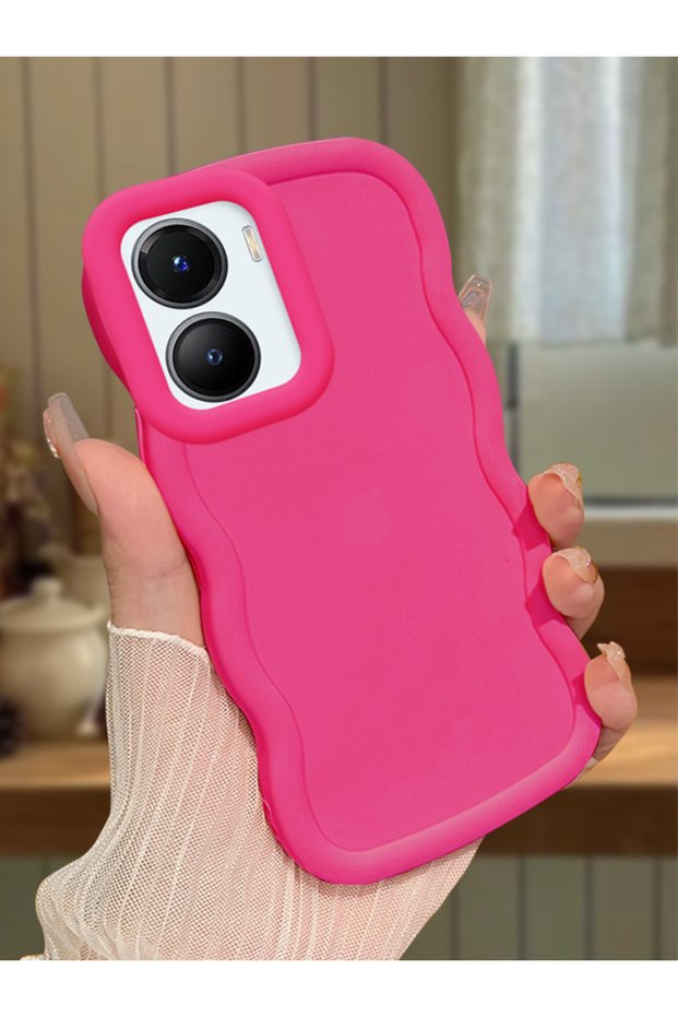 Vivo Y56 Compatible Simple Red Silicone Phone Case Shockproof