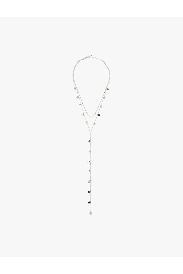 Multiple Steel Y Necklace
