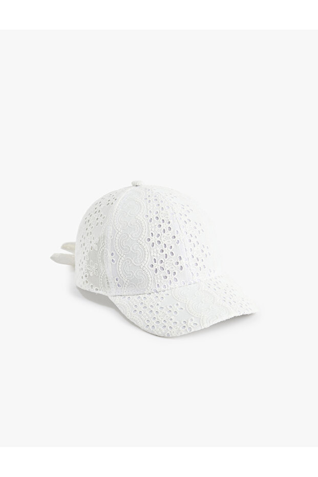 Embroidered Cotton Cap Hat