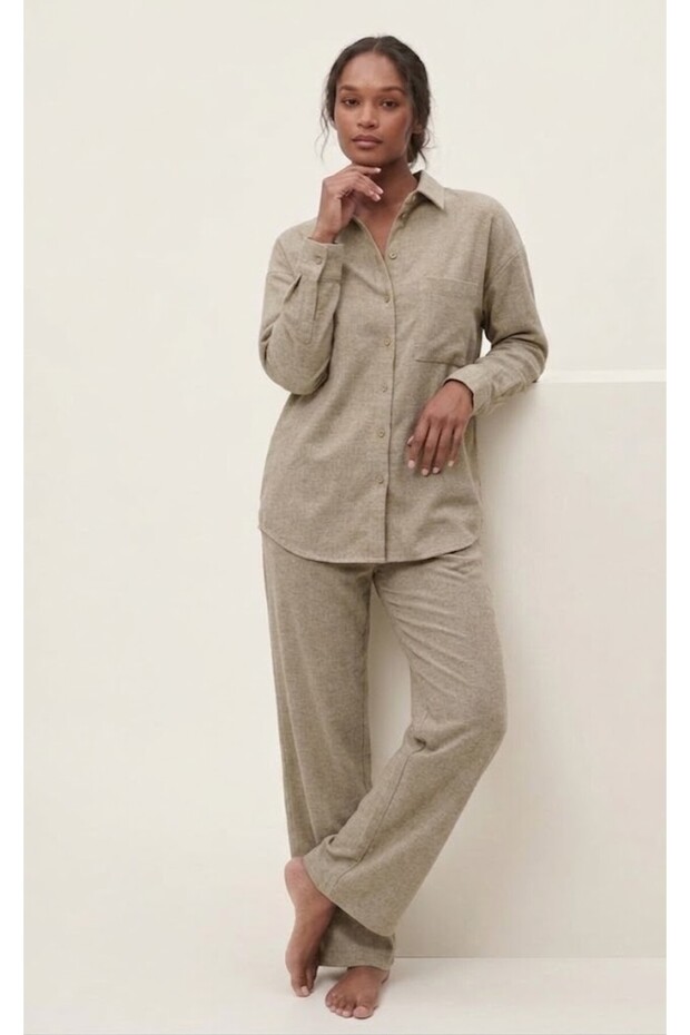 Cotton Shirt Trousers Set