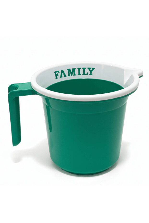 Divya Plastic Mug – 1500 ml – Green – Strong Plastic Mug for Bathroom, Kitchen & Utility Use