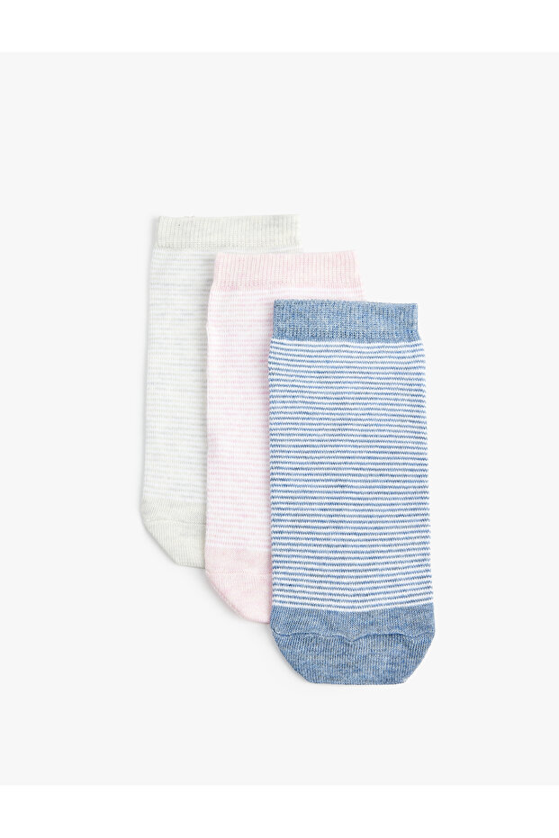 3-Line Booties Socks Set - 1
