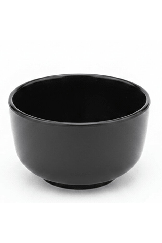 Black Melamine Soup Bowl 4 inch Small Deep Bowl for Soup Curry and Desserts Food Grade and