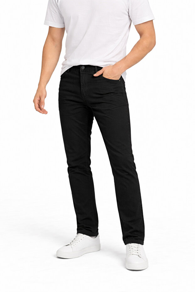 Jeans Men's Regular Fit Natural Lycra Trousers – Comfortable Fit