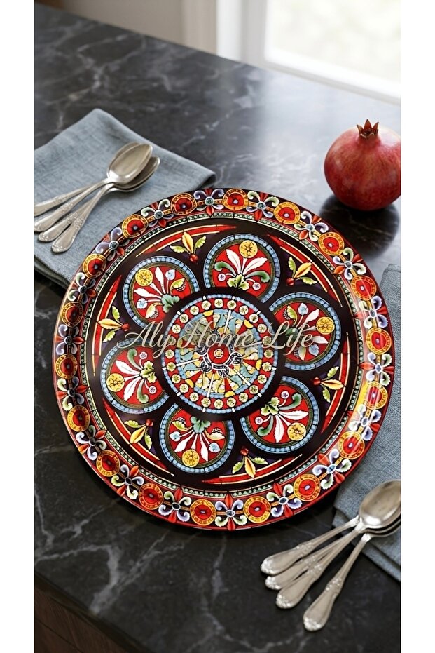 Patterned Trend Modern Tray 29X29 - 1