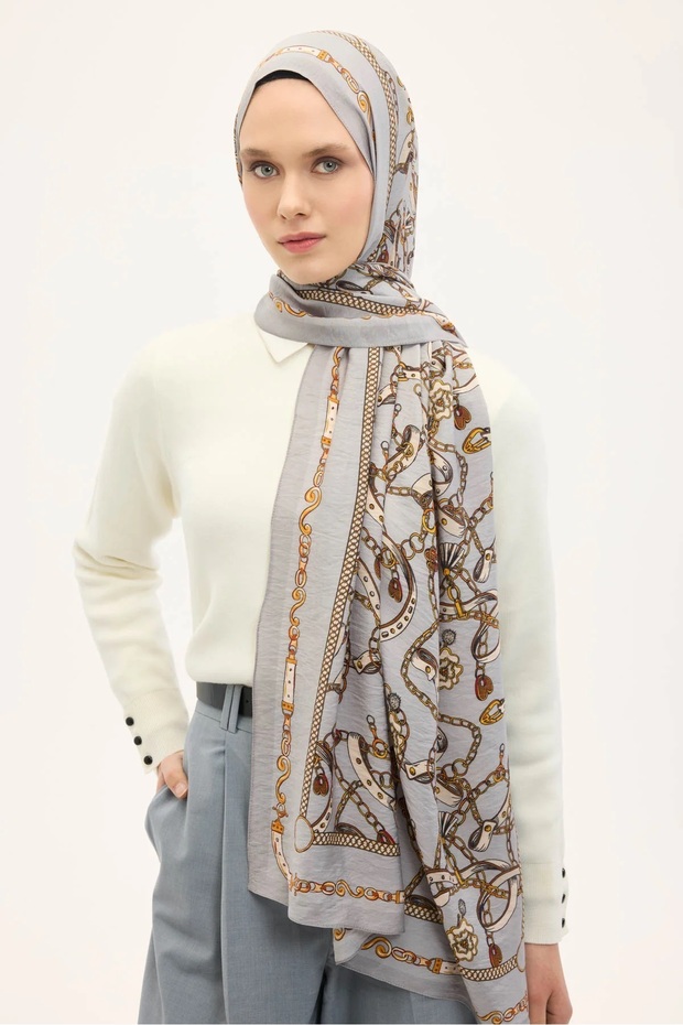 Urban Hours Liora Silver Mayda Shawl 190X70