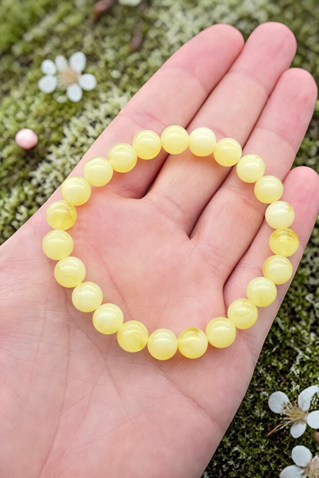Amber Bracelet with Clasp Unisex (S Size: 16-17 cm) (m Size: 18-19 cm)