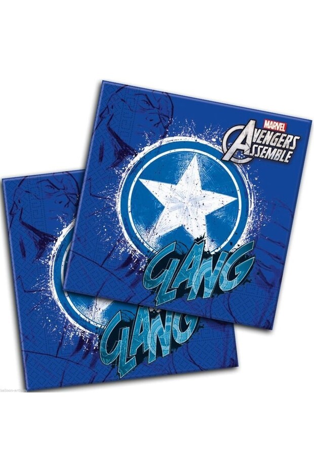 Captain America Napkins 33 X 33 cm 20 Pieces Licensed