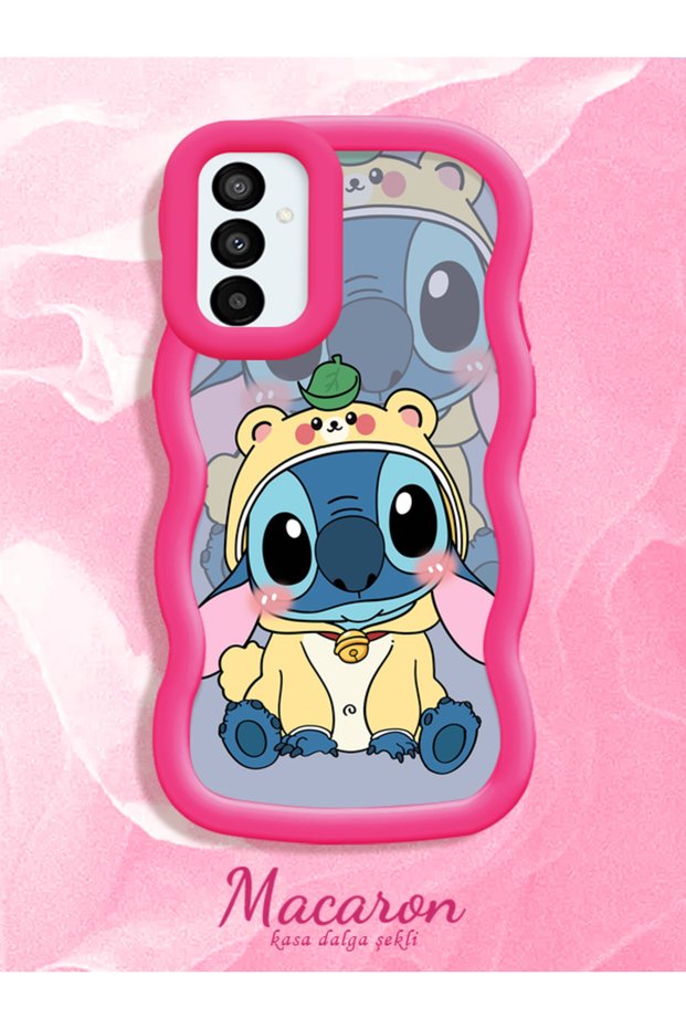 Simple Red Silicone Phone Case Stitch Pattern Compatible with Samsung Galaxy M23 Shockproof