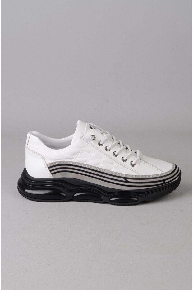 Seç 6900 Genuine Leather Men's Shoes White