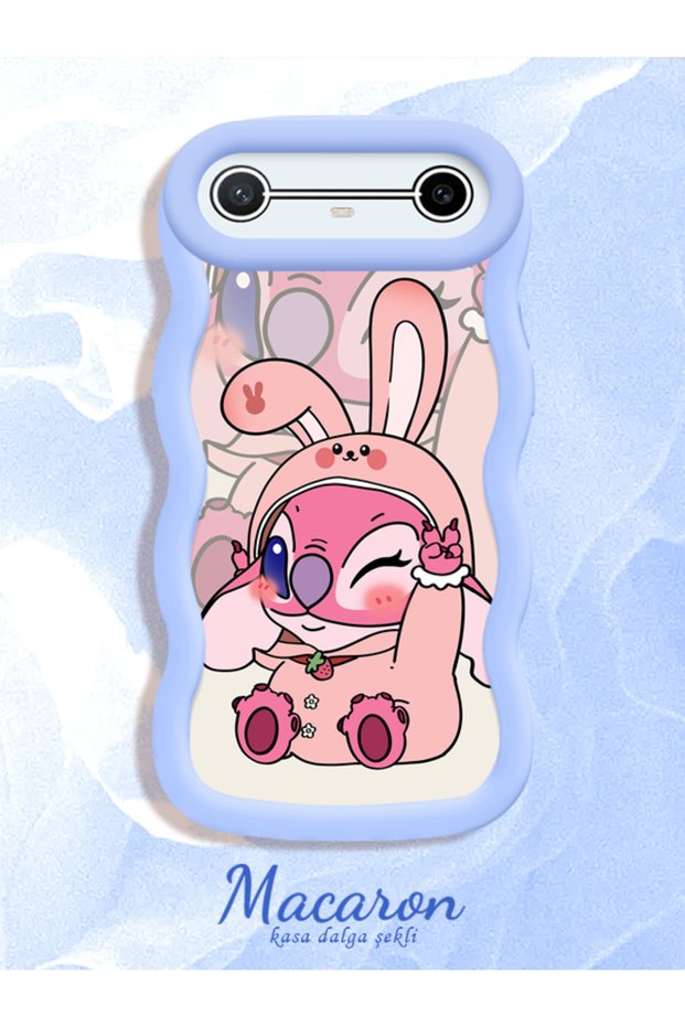 Simple Blue Silicone Phone Case Compatible with Tecno Spark Slim Shockproof Cute Pattern