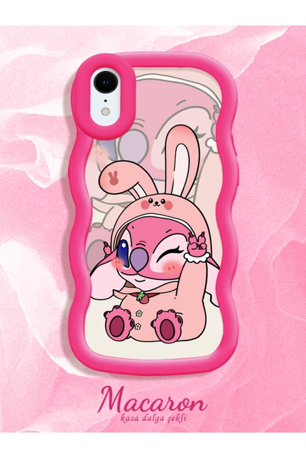 Simple Red Silicone Phone Case Cute Pattern Compatible with iPhone Xr Shockproof