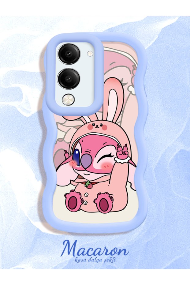 Simple Blue Silicone Phone Case Compatible with Y19S Gt 5g Shockproof Cute Pattern