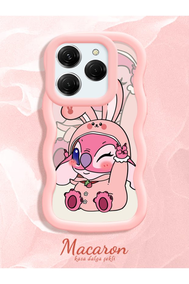 Simple Pink Silicone Phone Case Compatible with Tecno Spark 20 Pro Shockproof Cute Pattern