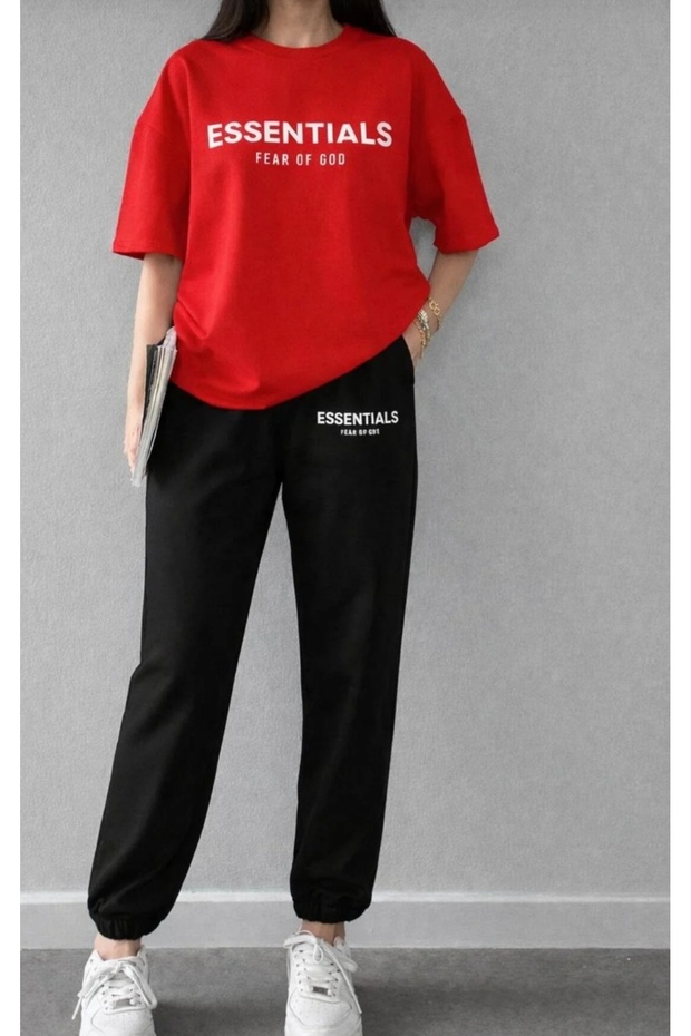T-Shirt Sweatshirt with Essential Print, Sweat-Absorbing Women's / Girls' Model