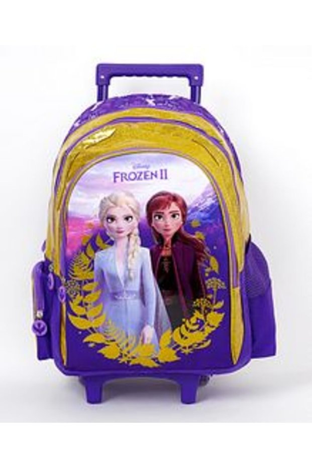 18' Trolley Backpack for 8 Years+ - Printed, Retractable Handle, Durable Wheels