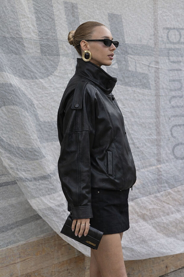 Zr Ultra Soft Patterned Leather Jacket - 7