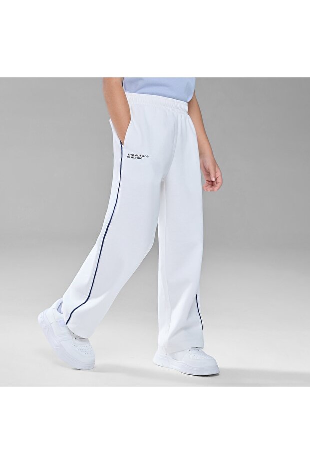 Junior's Interlock Relaxed Straight Sweat Pants