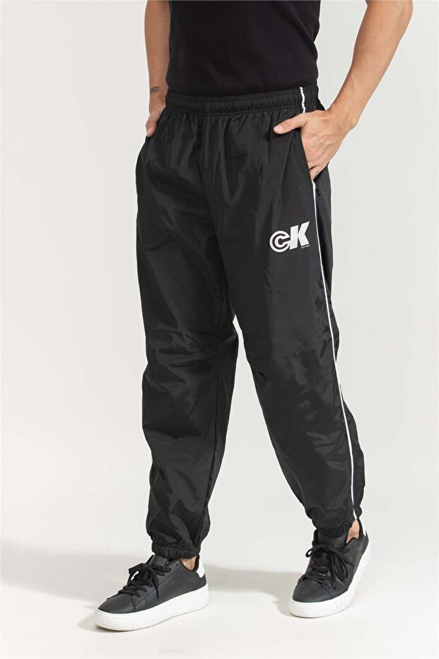 Nylon Drawstring Straight Jogger - 2