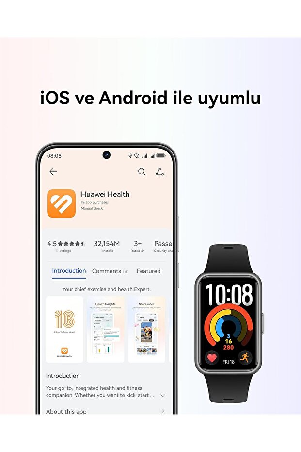 Band 11 Akıllı Saat Mor - 6