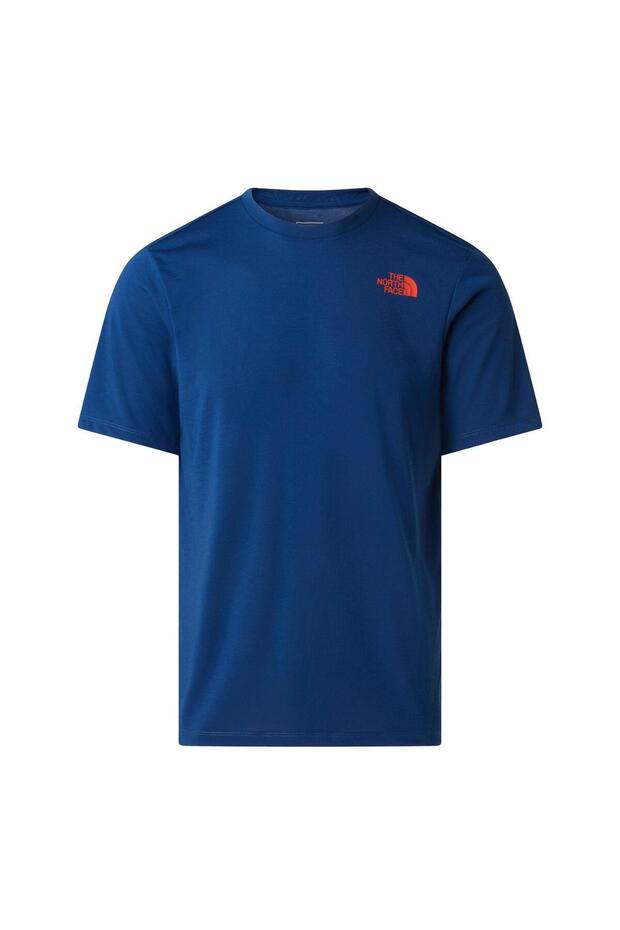 M Bitmap Logo Short Sleeves Tee-Graphic Men's T-Shirt Nf0A8Ftvd1R1 Blue-L