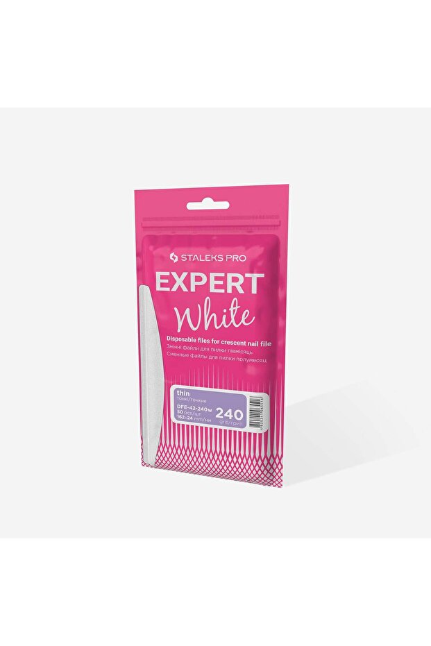 DFE-42-240W EXPERT 42 شفرات بديلة بيضاء لآلة الحلاقة نصف القمرية، 240 جريت (50 قطعة)