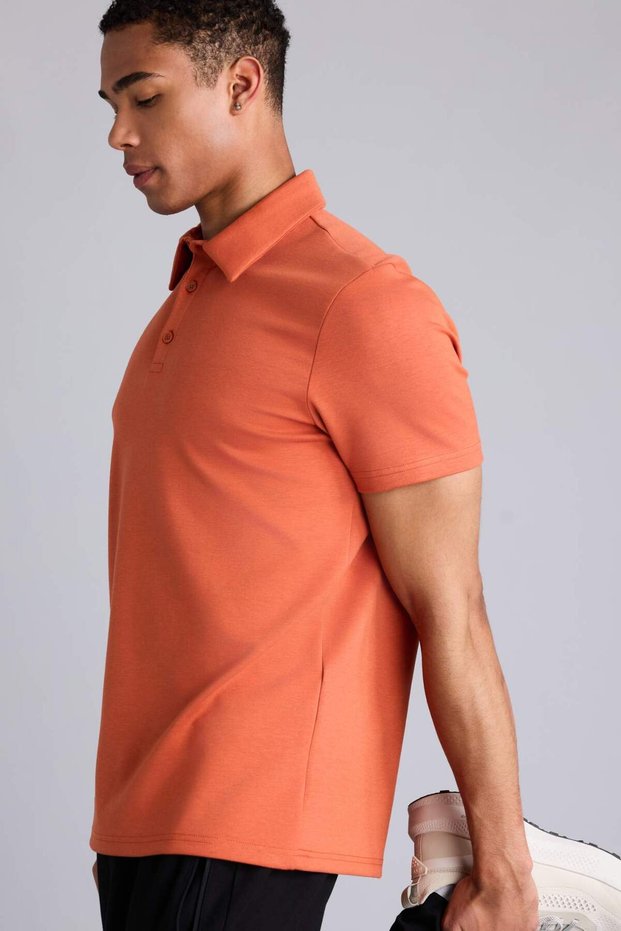 Standard Fit Polo Collar Sportsman Modal Short Sleeve T-Shirt F9834Ax26Sp