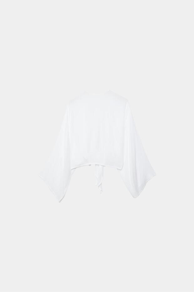 Flowing open blouse - 7