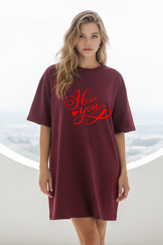 Plus Size Women Short Sleeve Crew Neck T-Shirt Dress Nightgown Comfy Cotton