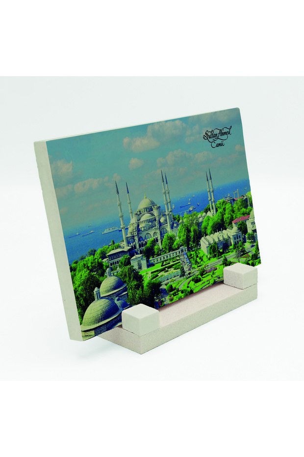 طاولة حجرية مطبوعة بتصميم مسجد السلطان أحمد 10x15 5G-SAC1