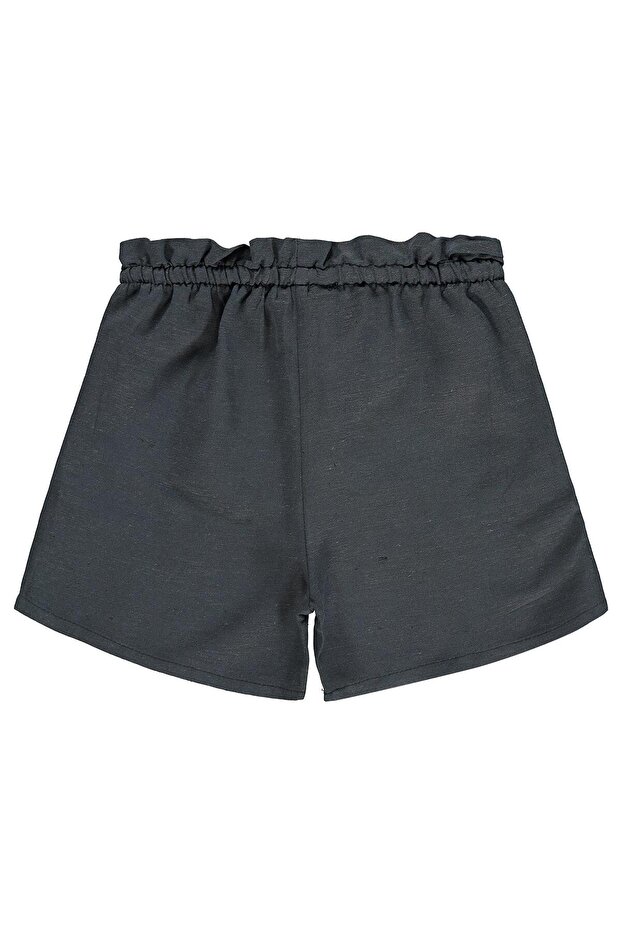 Elastic Waist Shorts with Pockets for 6-9 Years Old - Gray