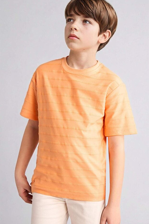 100% Cotton New Regular Fit Crew Neck Short Sleeve T-Shirt Boys H4313A826Hs